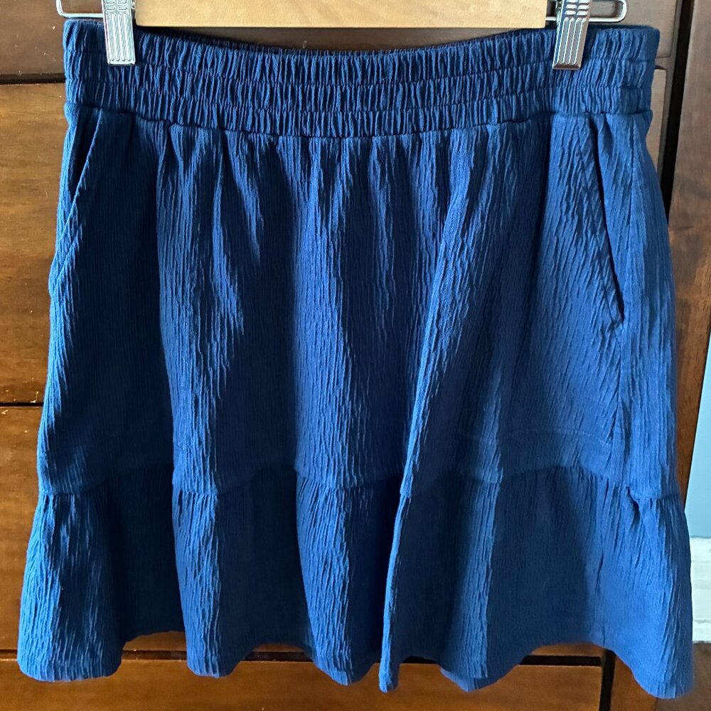 Lands End, navy knee-length summer skirt